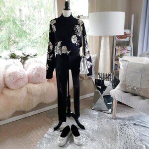 EUC Zara black medium rise slim fit denim jeans, 6